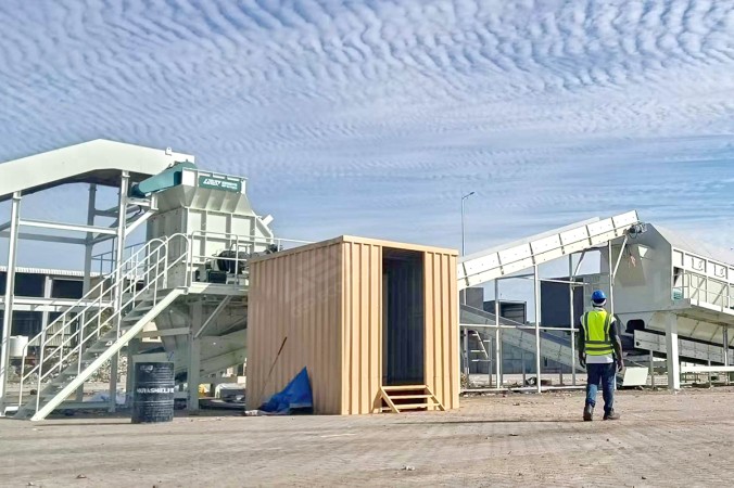 Rozrywarka worków dla projektu recyklingu MSW w Azji Zachodniej