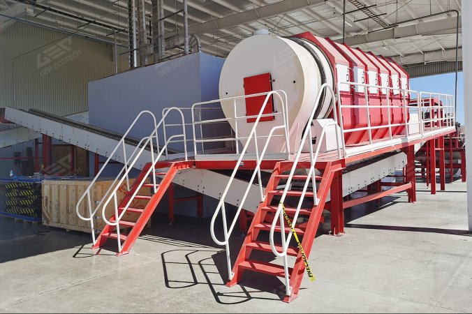 Przesiewacz bębnowy do projektu recyklingu odpadów aluminiowych w Meksyku