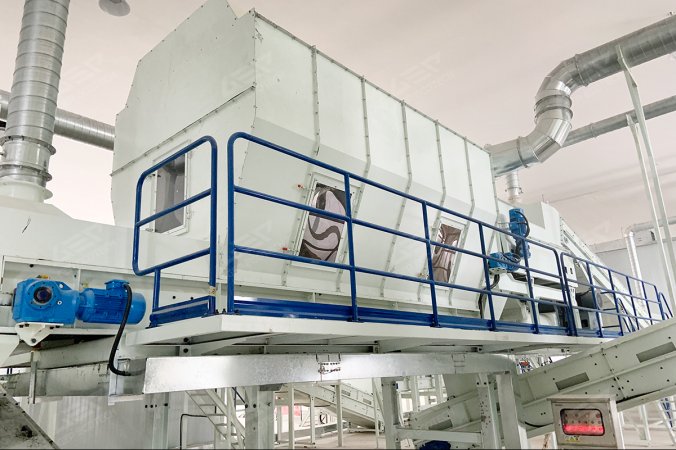 Separator powietrza do odpadów wielkogabarytowych, odpadów komunalnych i odpadów ogrodowych – projekt utylizacji odpadów w prowincji Zhejiang w Chinach