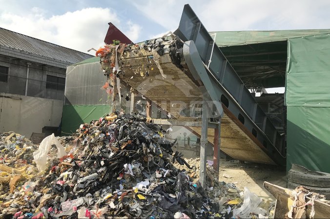 Projekt SRF odpadów domowych w Szanghaj